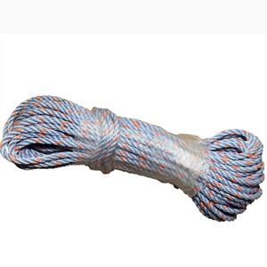 Wellington 3/8 in x 100 ft Poly Rope Blue Orange Twisted Utility Rope
